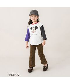 【DISNEY】 配色デザインリンガーTシャツ