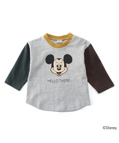 【DISNEY】 配色デザインリンガーTシャツ