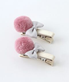 petit main / プティマイン ヘアピン | ちび梵天ヘアクリップ2個セット