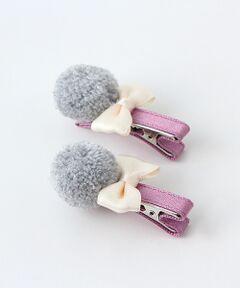 petit main / プティマイン ヘアピン | ちび梵天ヘアクリップ2個セット