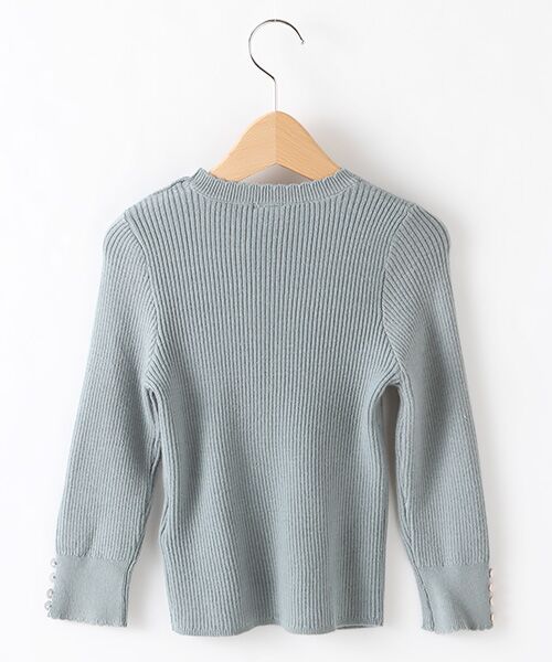 petit main / プティマイン ニット・セーター | 袖くるみボタンインナーニットTシャツ | 詳細4