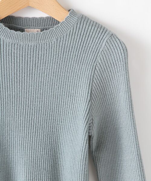petit main / プティマイン ニット・セーター | 袖くるみボタンインナーニットTシャツ | 詳細5