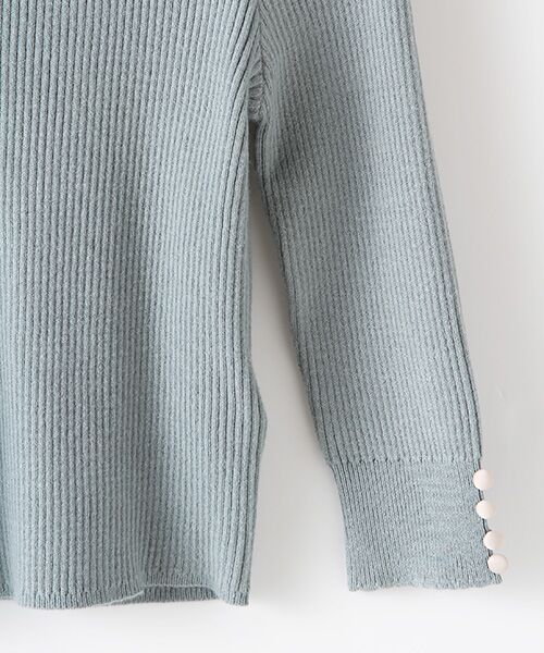 petit main / プティマイン ニット・セーター | 袖くるみボタンインナーニットTシャツ | 詳細6