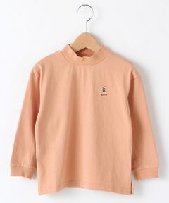 スケーター刺しゅうボトルネックTシャツ