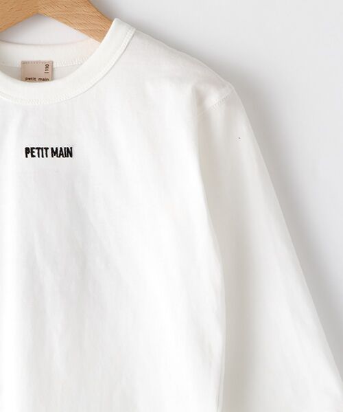 petit main / プティマイン Tシャツ | ロゴ刺しゅうバックフォトTシャツ | 詳細2
