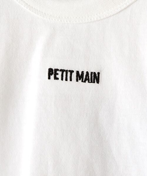 petit main / プティマイン Tシャツ | ロゴ刺しゅうバックフォトTシャツ | 詳細5