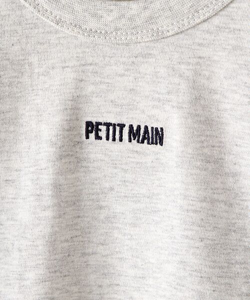 petit main / プティマイン Tシャツ | ロゴ刺しゅうバックフォトTシャツ | 詳細6