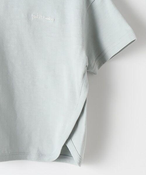 petit main / プティマイン Tシャツ | オーガニックコットン 裾ラウンドカットTシャツ | 詳細5