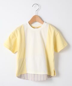 裾シャツ切り替えTシャツ