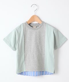 裾シャツ切り替えTシャツ