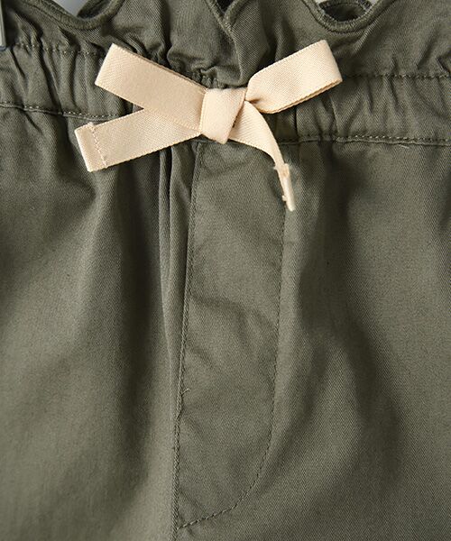 petit main / プティマイン ショート・ハーフ・半端丈パンツ | リボンつき裾スカラップショートパンツ | 詳細3