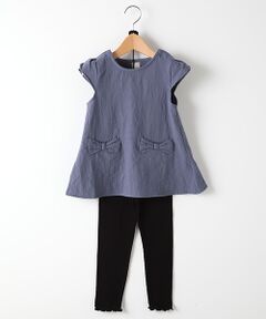 petit main / プティマイン レギンス・スパッツ | リボンチュニック×リブメロウレギンスセット