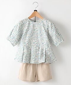 petit main / プティマイン セットアップ | 小花柄チュニック×ボトムスセットアップ