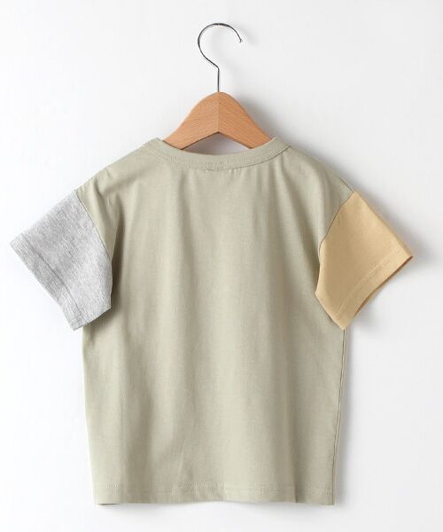 petit main / プティマイン Tシャツ | 袖配色切り替えTシャツ | 詳細2