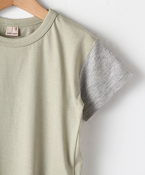 petit main / プティマイン Tシャツ | 袖配色切り替えTシャツ | 詳細3
