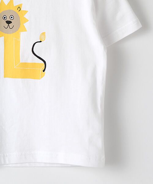 petit main / プティマイン Tシャツ | オーガニックコットン 動物アルファベットTシャツ | 詳細3