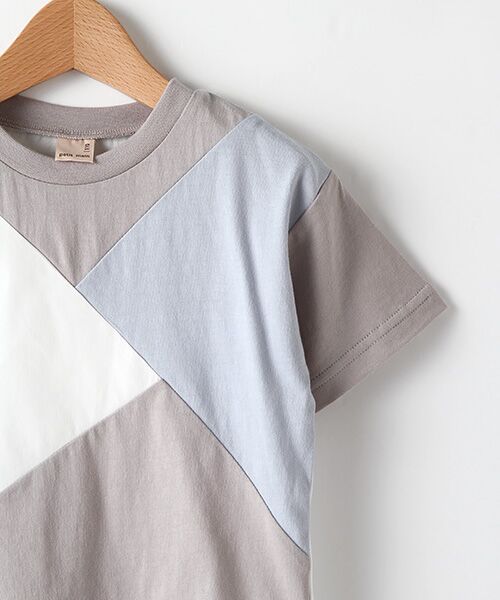 petit main / プティマイン Tシャツ | クロス切り替えTシャツ | 詳細2