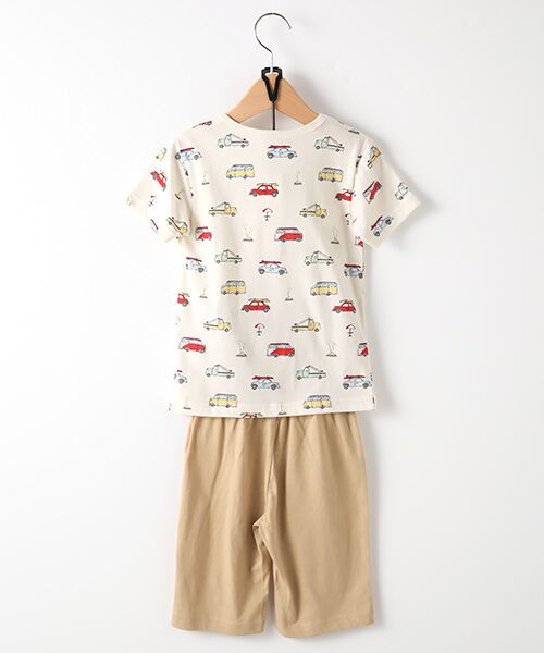 petit main / プティマイン ルームウェア | BOYS総柄Tシャツ×パンツパジャマセット | 詳細2