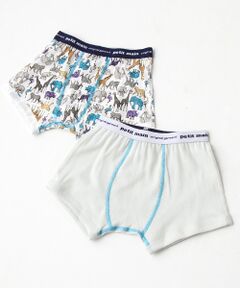petit main / プティマイン ショーツ | オーガニックコットン ボクサーパンツ2枚セット