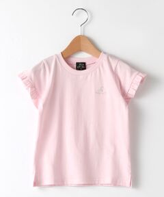 オーガニックコットン ワンポイント刺しゅうフレアTシャツ