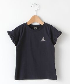 オーガニックコットン ワンポイント刺しゅうフレアTシャツ