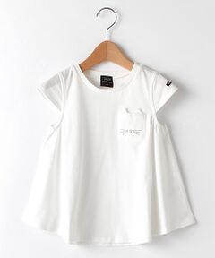 オーガニックコットン 胸ポケットAラインTシャツ