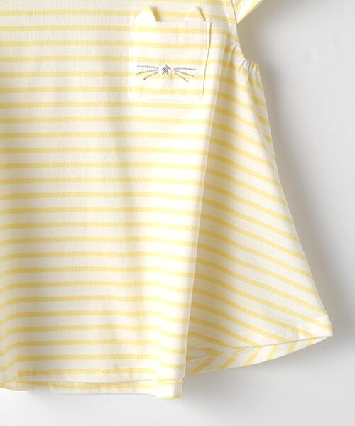 petit main / プティマイン Tシャツ | オーガニックコットン 胸ポケットAラインTシャツ | 詳細4