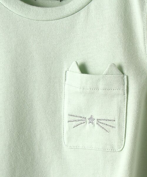 petit main / プティマイン Tシャツ | オーガニックコットン 胸ポケットAラインTシャツ | 詳細6