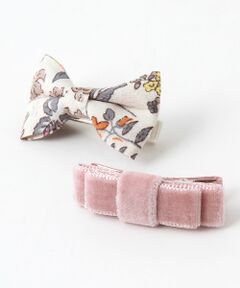 petit main / プティマイン ヘアピン | リボンヘアクリップ2個セット