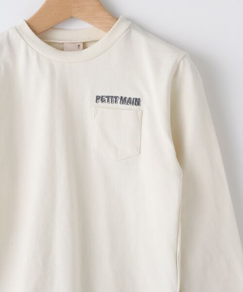petit main / プティマイン Tシャツ | 胸ポケットつきロゴ刺しゅうTシャツ | 詳細2