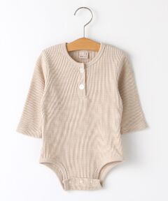 petit main / プティマイン ロンパース | 抗菌防臭 ワッフルボタンロンパース