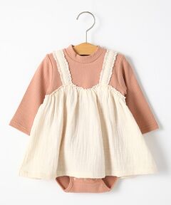 petit main / プティマイン ロンパース | キャミドッキングテレコロンパース