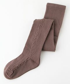 petit main / プティマイン ストッキング・タイツ・その他 | ケーブルジャカードタイツ