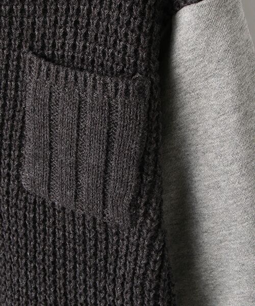 petit main / プティマイン ニット・セーター | 異素材切り替えドッキングプルオーバー | 詳細5
