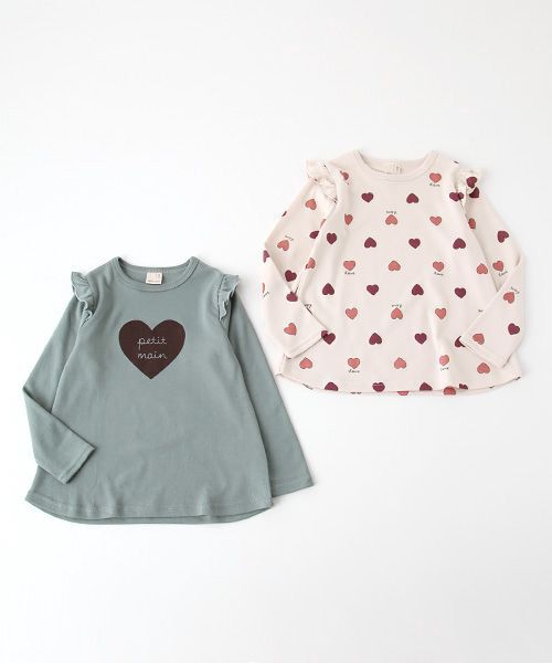 petit main / プティマイン Tシャツ | GIRLSアソートTシャツ2枚セット【PTPR】 | 詳細10