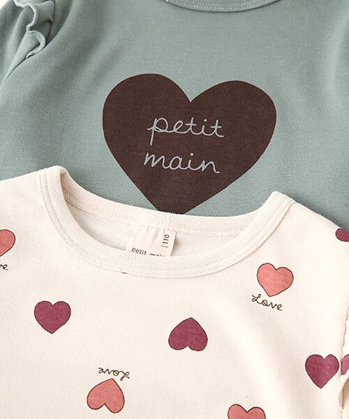 petit main / プティマイン Tシャツ | GIRLSアソートTシャツ2枚セット【PTPR】 | 詳細9