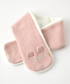 petit main / プティマイン マフラー・ショール・スヌード・ストール | フェイクファー×ニットネコティペット