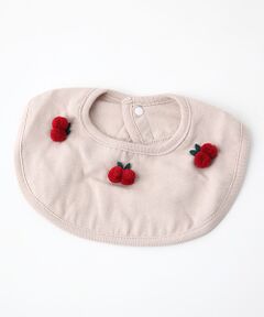 petit main / プティマイン スタイ・ビブ | チェリーモチーフつきスタイ