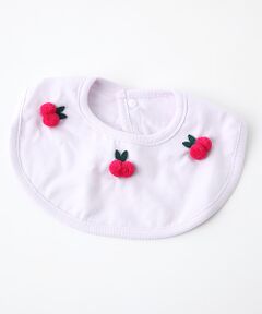 petit main / プティマイン スタイ・ビブ | チェリーモチーフつきスタイ