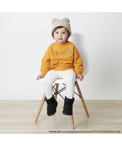 petit main / プティマイン スウェット | 【TOM and JERRY】 裏毛 追いかけっこ刺しゅうトレーナー