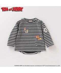 【TOM and JERRY】 裏起毛 ボーダーTシャツ