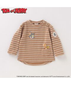 【TOM and JERRY】 裏起毛 ボーダーTシャツ