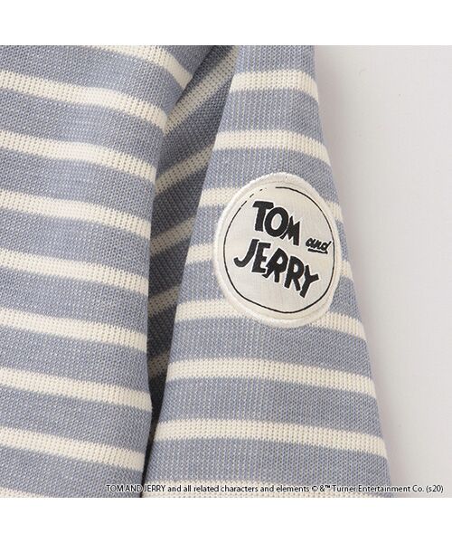 petit main / プティマイン Tシャツ | 【TOM and JERRY】 裏起毛 ボーダーTシャツ | 詳細5
