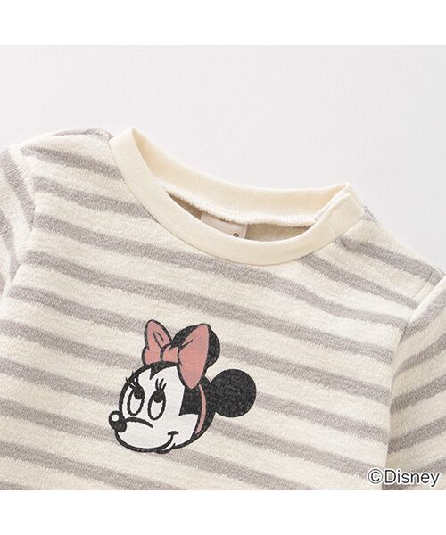 petit main / プティマイン Tシャツ | 【DISNEY】 裏起毛 ミニーマウスデザイン フリルつきペプラムTシャツ | 詳細2