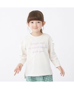 USAコットン 袖スリットTシャツ