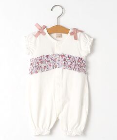 petit main / プティマイン ベビー・キッズウエア | 花柄フリル2ＷＡＹオール