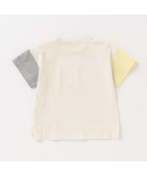 petit main / プティマイン カットソー | 袖配色Tシャツ | 詳細1