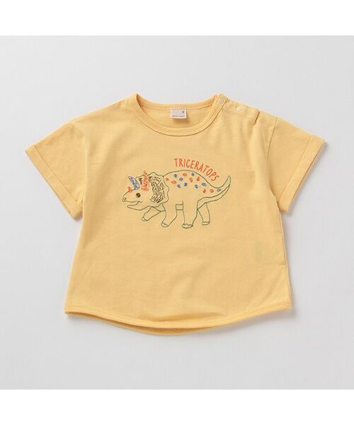 petit main / プティマイン Tシャツ | 恐竜刺しゅうTシャツ | 詳細11