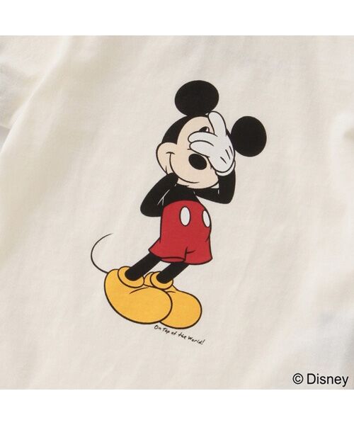 セール】 【DISNEY】ミッキーマウスデザイン リンガーTシャツ