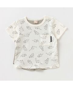 恐竜総柄プリントTシャツ